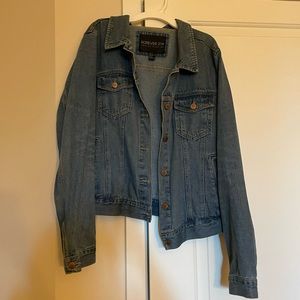Forever 21 Medium Wash Jacket w/ Rose Gold Buttons